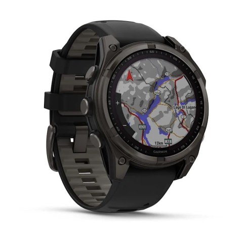 Garmin Zegarek sportowy Garmin Fenix 8 Solar Sapphire Titanium Carbon Grey 47mm Tytanowy Garmin Zegarek sportowy Garmin Fenix 8 Solar Sapphire Titanium Carbon Grey 47mm Tytanowy