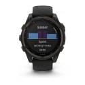 Garmin Zegarek sportowy Garmin Fenix 8 Solar Sapphire Titanium Carbon Grey 47mm Tytanowy