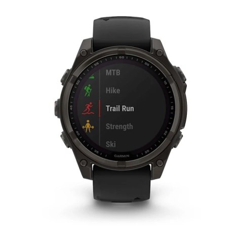 Garmin Zegarek sportowy Garmin Fenix 8 Solar Sapphire Titanium Carbon Grey 47mm Tytanowy Garmin Zegarek sportowy Garmin Fenix 8 Solar Sapphire Titanium Carbon Grey 47mm Tytanowy