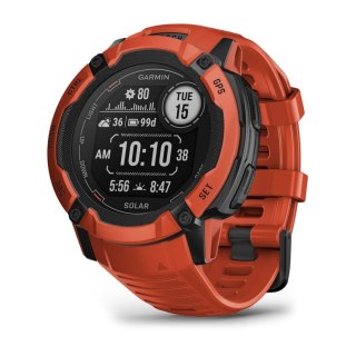 Garmin Zegarek sportowy Garmin Instinct 2X Solar 50mm Czerwony