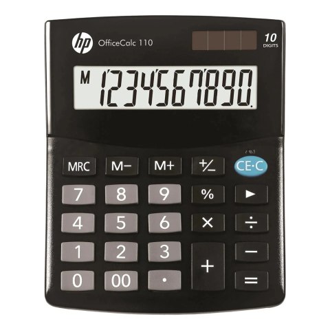Hewlett-Packard HP Kalkulator biurowy HP OC 110/INT BX, 10-cyfr. wyświetlacz, 125x101x33mm, czarny