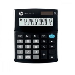 Hewlett-Packard HP Kalkulator biurowy HP OC 112/INT BX, 12-cyfr. wyświetlacz, 125x101x33mm, czarny