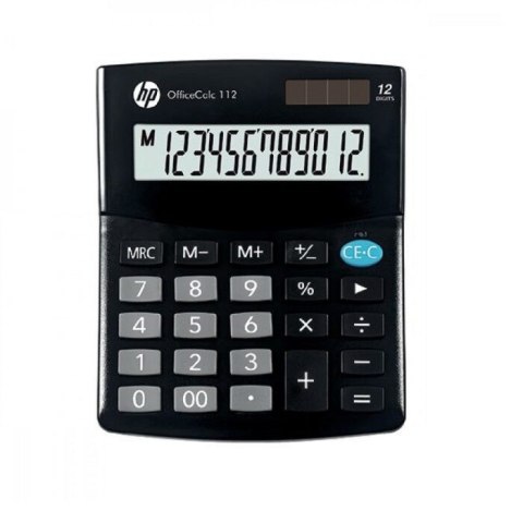 Hewlett-Packard HP Kalkulator biurowy HP OC 112/INT BX, 12-cyfr. wyświetlacz, 125x101x33mm, czarny