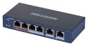 Hikvision SWITCH POE HIKVISION DS-3E0106HP-E 6-PORTOWY
