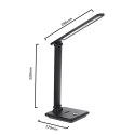 Maclean MACLEAN LAMPKA BIURKOWA LED, MAX. 9W, 220-240V AC, MOŻLIWOŚĆ ZMIANY BARWY, ŚCIEMNIALNA, 450LM MCE614 B