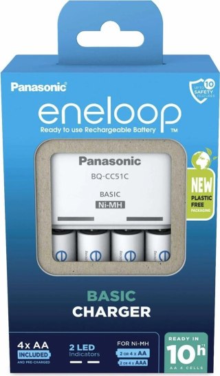 Panasonic ŁADOWARKA PANASONIC BASIC + 4x AA ENELOOP 2000 mAh