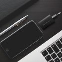 Qoltec QOLTEC ŁADOWARKA SIECIOWA 65W GAN ULTRA | 5-20V | 2.25-3.25A | 1 X USB TYP C PD | 1 X USB QC 3.0 | CZARNA