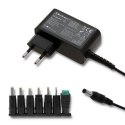 Qoltec Zasilacz uniwersalny Qoltec 51736 do notebooka (12 V; 2-3 A; 30W )
