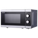 SHARP Kuchenka mikrofalowa SHARP YC-MS01E-S (800W; 20l; kolor srebrny)