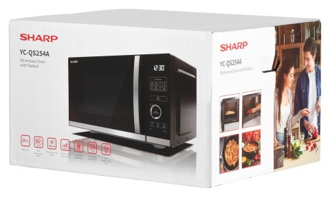 SHARP Kuchenka mikrofalowa SHARP YC-QS254AE-B SHARP Kuchenka mikrofalowa SHARP YC-QS254AE-B