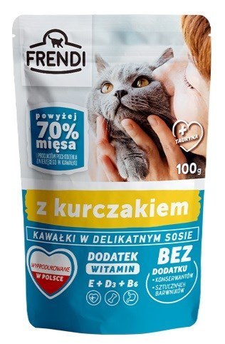 Frendi FRENDI Kawałki w sosie z kurczakiem - mokra karma dla kota - 100 g