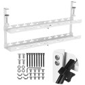 Maclean MACLEAN ORGANIZER PODBIURKOWY NA KABLE, MAX. OBCIĄŻENIE 5KG, MAX. 728MM, 2 POZIOMY, BIAŁY MC-102 W