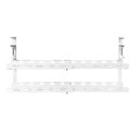 Maclean MACLEAN ORGANIZER PODBIURKOWY NA KABLE, MAX. OBCIĄŻENIE 5KG, MAX. 728MM, 2 POZIOMY, BIAŁY MC-102 W