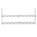 Maclean MACLEAN ORGANIZER PODBIURKOWY NA KABLE, MAX. OBCIĄŻENIE 5KG, MAX. 728MM, 2 POZIOMY, BIAŁY MC-102 W
