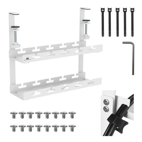 Maclean MACLEAN ORGANIZER PODBIURKOWY NA KABLE MC-104 W