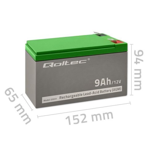 Qoltec Akumulator żelowy Qoltec 53031 Qoltec Akumulator żelowy Qoltec 53031