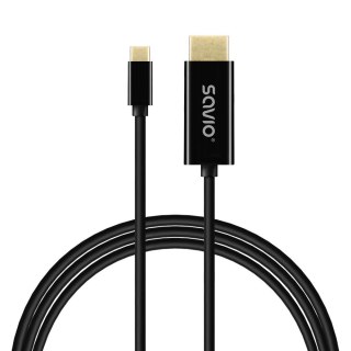 SAVIO SAVIO KABEL USB-C DO HDMI, 30HZ, 2M, PLASTIK CL-191