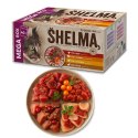 SHELMA SHELMA saszetki - pełnoporcjowa bezzbożowa karma dla dorosłych kotów. Z wołowiną, kaczką, kurczakiem i indykiem. 40x85g