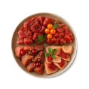 SHELMA SHELMA saszetki - pełnoporcjowa bezzbożowa karma dla dorosłych kotów. Z wołowiną, kaczką, kurczakiem i indykiem. 40x85g