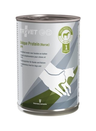 TROVET TROVET Unique Protein UPH z koniną - mokra karma dla psa i kota - 400 g