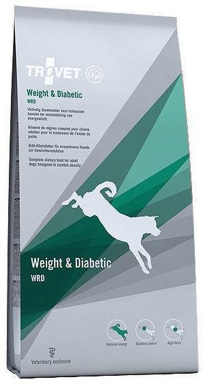 TROVET TROVET Weight & Diabetic WRD z kurczakiem - sucha karma dla psa - 12,5 kg