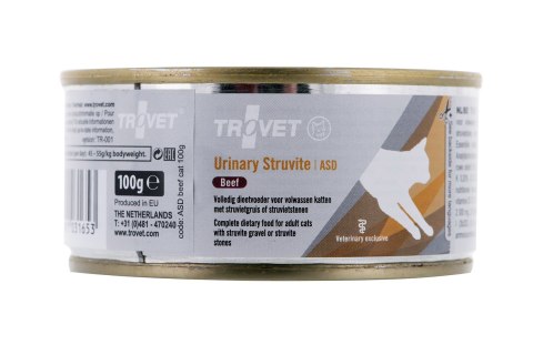 TROVET Trovet ASD Urinary Struvite z wołowiną - mokra karma dla kota - 100 g TROVET Trovet ASD Urinary Struvite z wołowiną - mokra karma dla kota - 100 g