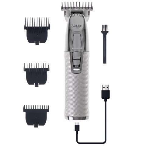 Adler Trymer ADLER AD 2836s srebrny USB Adler Trymer ADLER AD 2836s srebrny USB