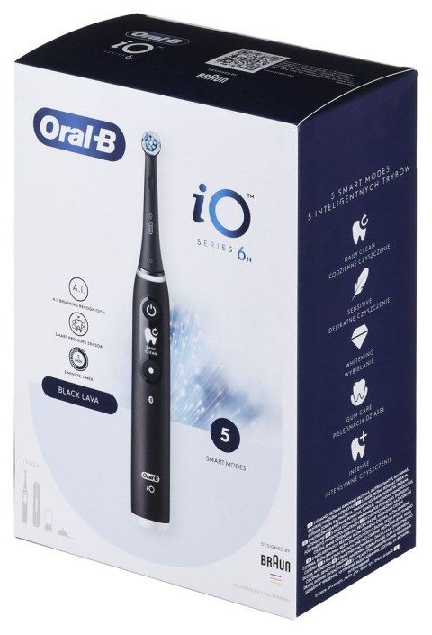Braun Braun Oral-B szczoteczka elektryczna iO 6N BLACK ONYX Braun Braun Oral-B szczoteczka elektryczna iO 6N BLACK ONYX