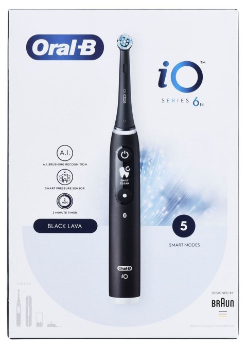 Braun Braun Oral-B szczoteczka elektryczna iO 6N BLACK ONYX Braun Braun Oral-B szczoteczka elektryczna iO 6N BLACK ONYX