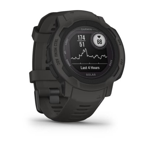 Garmin Zegarek sportowy Garmin Instinct 2 Solar Graphite 45mm Grafitowy