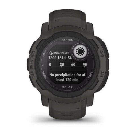 Garmin Zegarek sportowy Garmin Instinct 2 Solar Graphite 45mm Grafitowy Garmin Zegarek sportowy Garmin Instinct 2 Solar Graphite 45mm Grafitowy