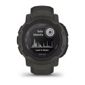 Garmin Zegarek sportowy Garmin Instinct 2 Solar Graphite 45mm Grafitowy