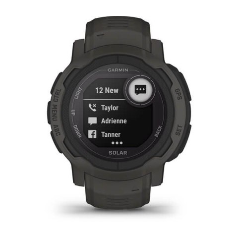 Garmin Zegarek sportowy Garmin Instinct 2 Solar Graphite 45mm Grafitowy Garmin Zegarek sportowy Garmin Instinct 2 Solar Graphite 45mm Grafitowy