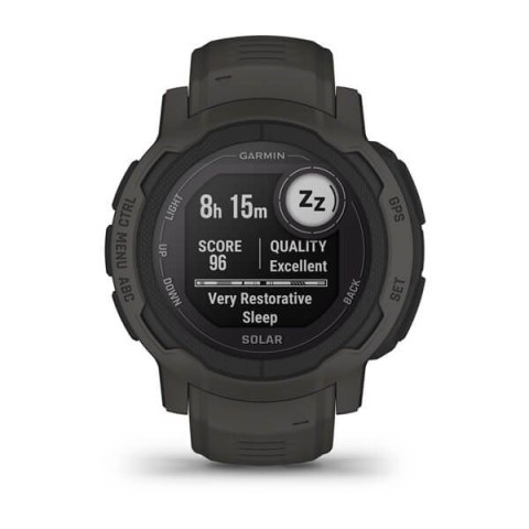 Garmin Zegarek sportowy Garmin Instinct 2 Solar Graphite 45mm Grafitowy Garmin Zegarek sportowy Garmin Instinct 2 Solar Graphite 45mm Grafitowy