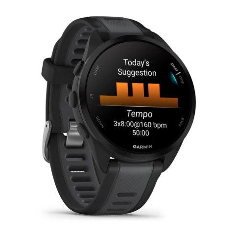 Garmin Zegarek sportowy Garmin Forerunner 165 AMOLED 43mm Czarny Garmin Zegarek sportowy Garmin Forerunner 165 AMOLED 43mm Czarny