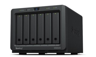 Synology NAS Synology DS620slim; Tower; 6x (2.5" SATA HDD); Intel Celeron J3355; 2GB DDR3L (max. 6GB), 2x 1GbE RJ-45