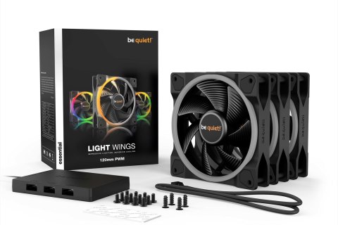 BE QUIET! WENTYLATOR BE QUIET! LIGHT WINGS 120mm PWM TRIPLE-PACK BE QUIET! WENTYLATOR BE QUIET! LIGHT WINGS 120mm PWM TRIPLE-PACK