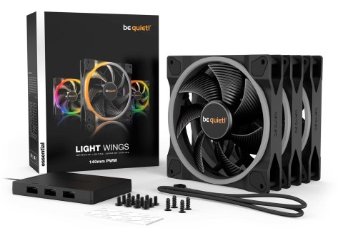 BE QUIET! WENTYLATOR BE QUIET! LIGHT WINGS 140mm PWM TRIPLE-PACK