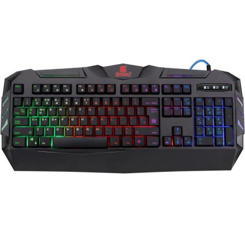 Defender DEFENDER KLAWIATURA GAMINGOWA MEMBRANOWA WEREWOLF GK-120DL PODŚWIETLENIE RGB 45124 Defender DEFENDER KLAWIATURA GAMINGOWA MEMBRANOWA WEREWOLF GK-120DL PODŚWIETLENIE RGB 45124