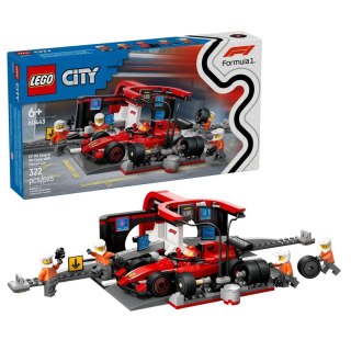 Lego LEGO CITY 60443 F1 Pit stop i mechanicy z bolidem Ferrari