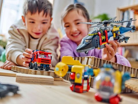 Lego LEGO CITY 60462 Zestaw z helikopterem, wozem strażackim i łodzią podwodną Lego LEGO CITY 60462 Zestaw z helikopterem, wozem strażackim i łodzią podwodną