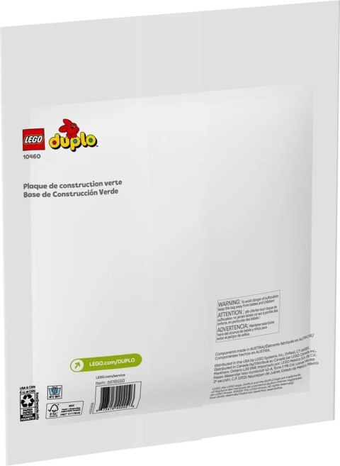 Lego LEGO DUPLO CLASSIC 10460 Zielona płytka konstrukcyjna Lego LEGO DUPLO CLASSIC 10460 Zielona płytka konstrukcyjna