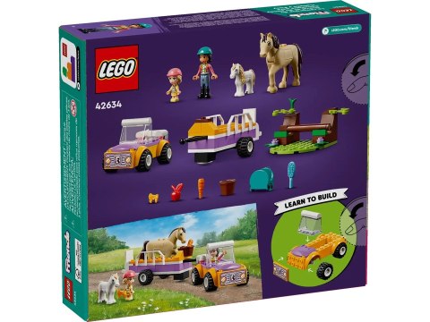 Lego LEGO Friends 42634 Przyczepka dla konia i kucyka Lego LEGO Friends 42634 Przyczepka dla konia i kucyka