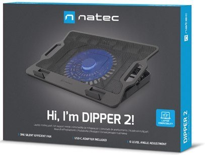 NATEC NATEC PODSTAWKA CHŁODZĄCA DIPPER 2 12.1-17.3'' Z WENTYLATOREM, PODŚWIETLENIE, USB NATEC NATEC PODSTAWKA CHŁODZĄCA DIPPER 2 12.1-17.3'' Z WENTYLATOREM, PODŚWIETLENIE, USB