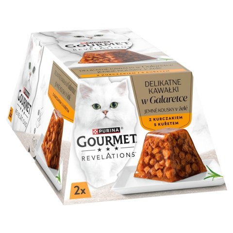 PURINA NESTLE PURINA GOURMET REVELATIONS Kurczak w galaretce 2X57g PURINA NESTLE PURINA GOURMET REVELATIONS Kurczak w galaretce 2X57g