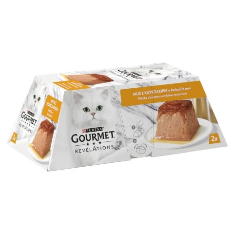 PURINA NESTLE PURINA Gourmet Revelations Kurczak - mokra karma dla kota - 2x57 g