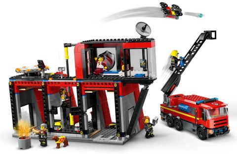 Lego LEGO City 60414 Remiza strażacka z wozem strażackim Lego LEGO City 60414 Remiza strażacka z wozem strażackim