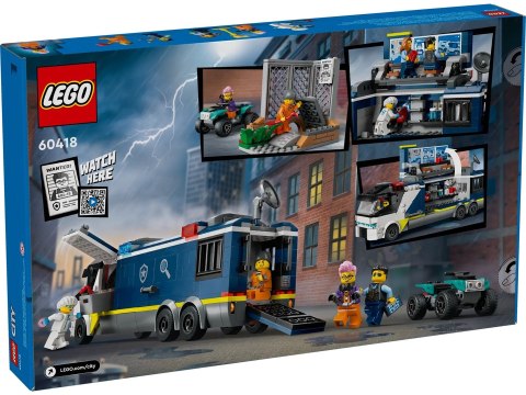 Lego LEGO City 60418 Policyjna ciężarówka z laboratorium kryminalnym Lego LEGO City 60418 Policyjna ciężarówka z laboratorium kryminalnym