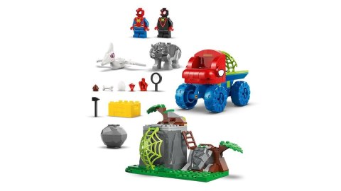 Lego LEGO MARVEL SUPER HEROES 11199 Misja ratunkowa zespołu Spidey'ego w dinoterenówce Lego LEGO MARVEL SUPER HEROES 11199 Misja ratunkowa zespołu Spidey'ego w dinoterenówce