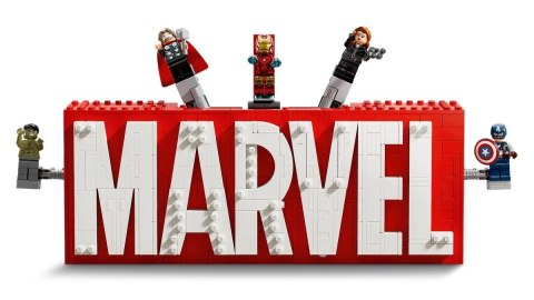 Lego LEGO MARVEL SUPER HEROES 76313 Logo MARVEL z minifigurkami Lego LEGO MARVEL SUPER HEROES 76313 Logo MARVEL z minifigurkami